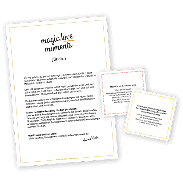 Magic Love Moments für dich - Inspirationen und Anregungen für ein positives, lustvolles Selbstbild - Vorschau